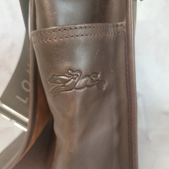 Longchamp Mocha Cavalier Medium Messenger Bag COA - Picture 7 of 15